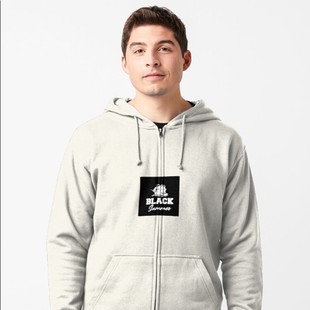 Black Summer Boat Hoodie